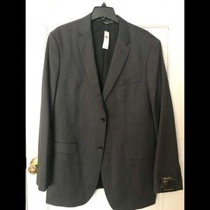 NWT Banana Republic Charcoal Suit Coat 46L